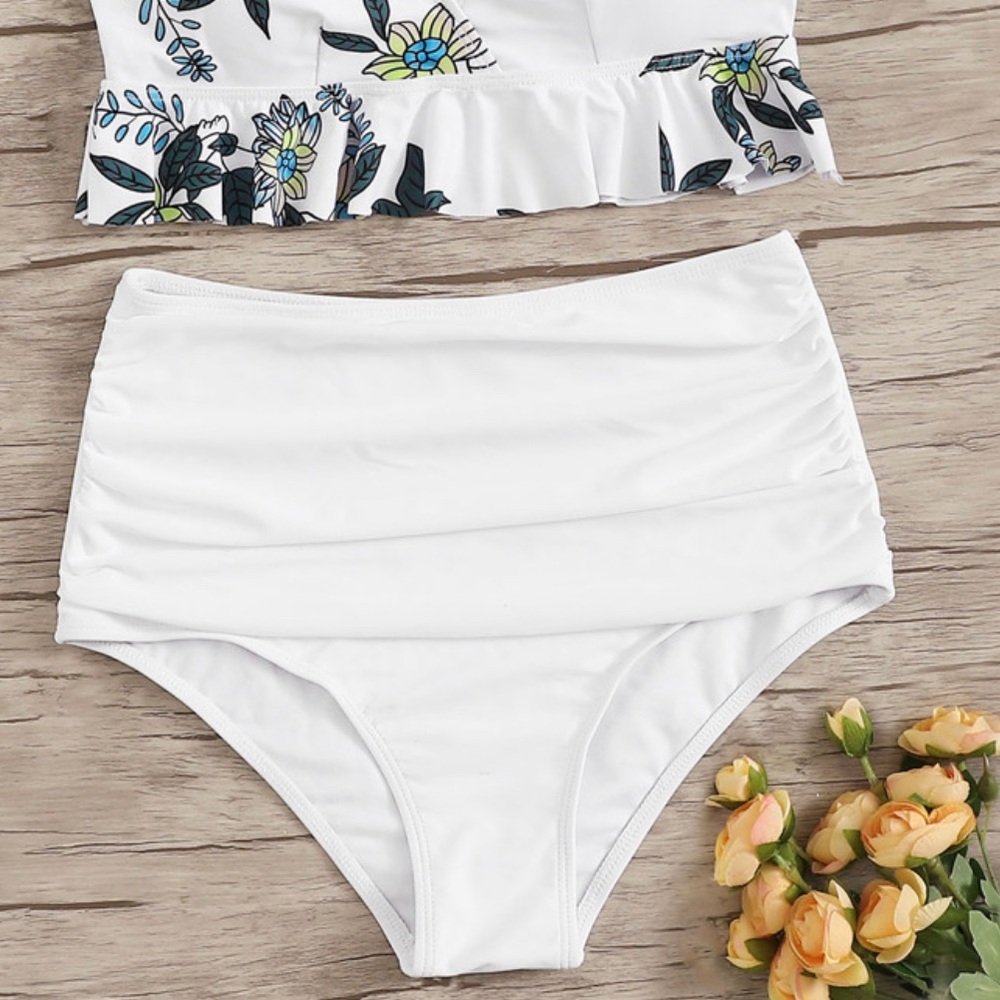 High waist bathing suit bottoms